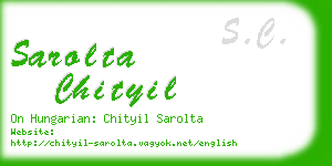 sarolta chityil business card